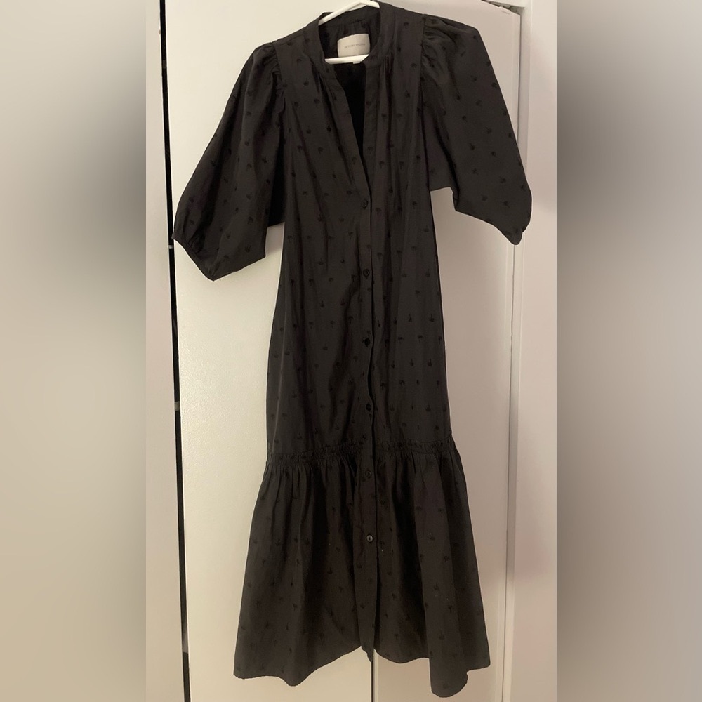 Brochu Walker Elegant Black Button-Down Dress Sz S